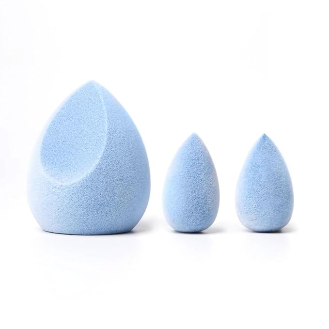 JUNO & Co. Microfiber Sponge, Latex-Free, Dual Layer Technology, Flawless Makeup Blender for Foundations, Powders and Creams (Velvet Love Bundle)
