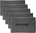 PINGMIC 2/5 Pack Silicon Gun Cleaning Cloth, Lint-Free Microfiber Gun Cloth, 12" x 12" Large Cleaning Wipes, Polishing Rag for Firearms, Reel, Knives, Tool, Sporting Equipment, Precision Instruments