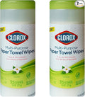 Clorox Multi-Purpose Paper Towel Wipes, Jasmine Scent, 35 CT (2 Pack)