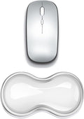 Clear Gel Mouse Wrist Rest, Wrist Support Wrist Pad for Typing Pain Relief, Ergonomic Cool Wrist Rest for Mouse, Hand Mouse Wrist Rest for Office, Gaming, Computer, Laptop - Transparent