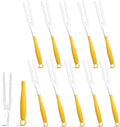 10 Pack Replacement Duster Handles – Compatible with Swiffer Duster Refills, Extendable & Detachable Mop Handles for Tight Spaces (Yellow)