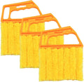 3PCS Blind Cleaner Duster Tool, 7 Fingers Microfiber Handheld Shutter Cleaning Brush for Car Air Conditioner, Detachable Auto Air Vent Dusting Cleaner, Universal for Most Vehicles (Yellow)