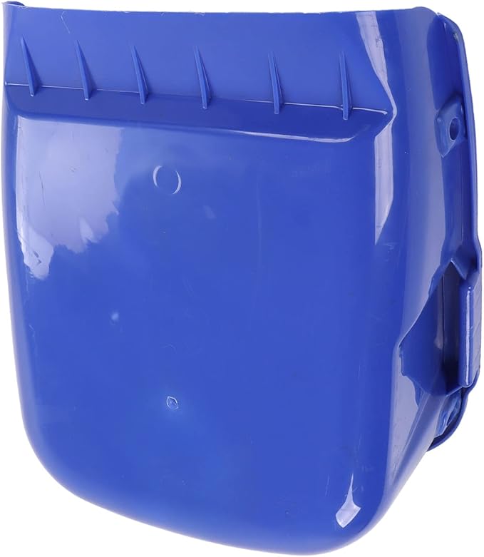 Plastic Dust Pan Heavy Duty Dustpan Large Capacity Dustpan Double Handle Wear Dust Pan for Drying (Blue)