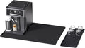 Silicone Coffee Mat, 24"X16" Heat-Resistant,Eco-friendly,Hygienic Drying Pad,Leak-Proof and Non-Slip,Removable Silicone Mat with Concave and Convex Design,（Black 24X16）