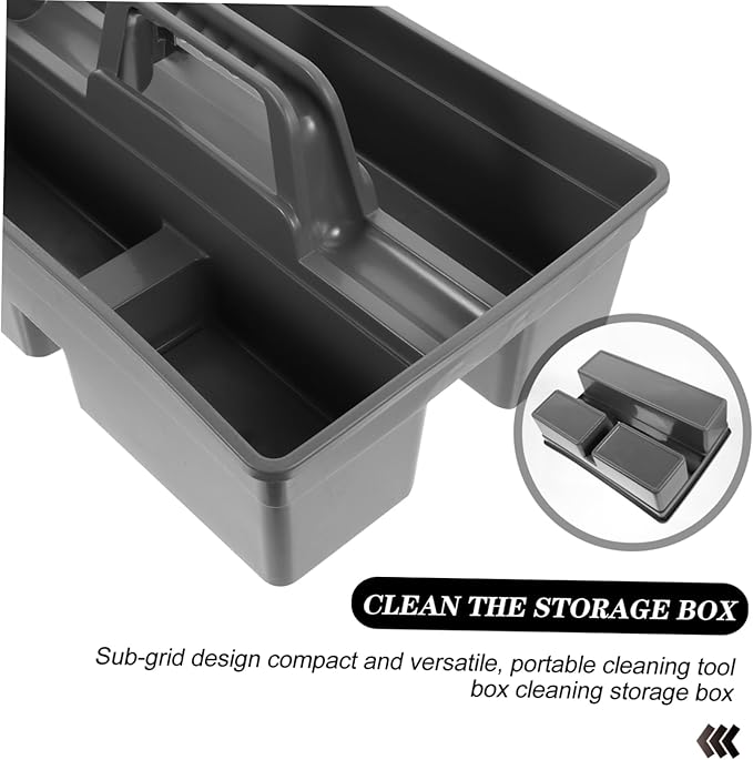 Portable Hand-held Cleaning Tool Organizer Sturdy Storage Box for Home and Car Efficient Cleaning Supplies Easy to Mount Household Cart