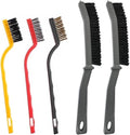 Kitchen Stove Gap Cleaning Nylon Scrub Brush, Hard-Bristled Crevice Cleaning Brushes Set for Range Hood Grease Grime, Clean Tiles Corners, Bathroom, Shower, Door Window Track (5 Pcs)