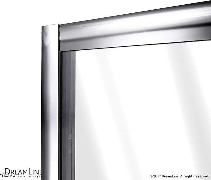 DreamLine Flex 28-32 in. W x 72 in. H Semi-Frameless Pivot Shower Door in Brushed Nickel, SHDR-22287200-04