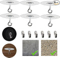 No Hole Adhesive Ceiling Hooks for Popcorn Concrete Textured Ceiling Unsmooth Wall Surface, No Drilling Self Adhesive Ceiling Hooks