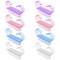 8PCS Nail Brush Cleaner Set – Handle Grip Fingernail Scrubber Brushes with Nylon Bristles for Toes, Nails, Pedicure & Multi-Purpose Cleaning