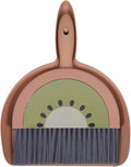 VOSAREA Mini Broom Set with Dustpan for Efficient Desk Cleaning Compact Handheld Brush for Home and Office Use
