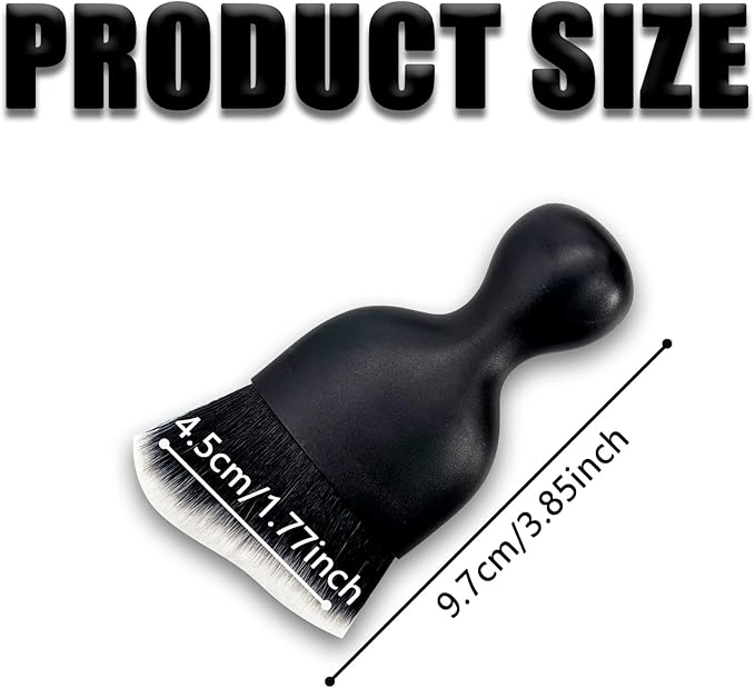 Car Interior Detailing Brush, Ultra Soft Non-Scratch Dust Brush, Car Interior Cleaning Tool for Cleaning Panels, Air Vent, Leather (Black & White)