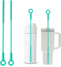 Straw Cleaner Brush Set - Raymeefa Scratch-Free Detail Cleaning for Reusable Straws & Tumblers (Green)