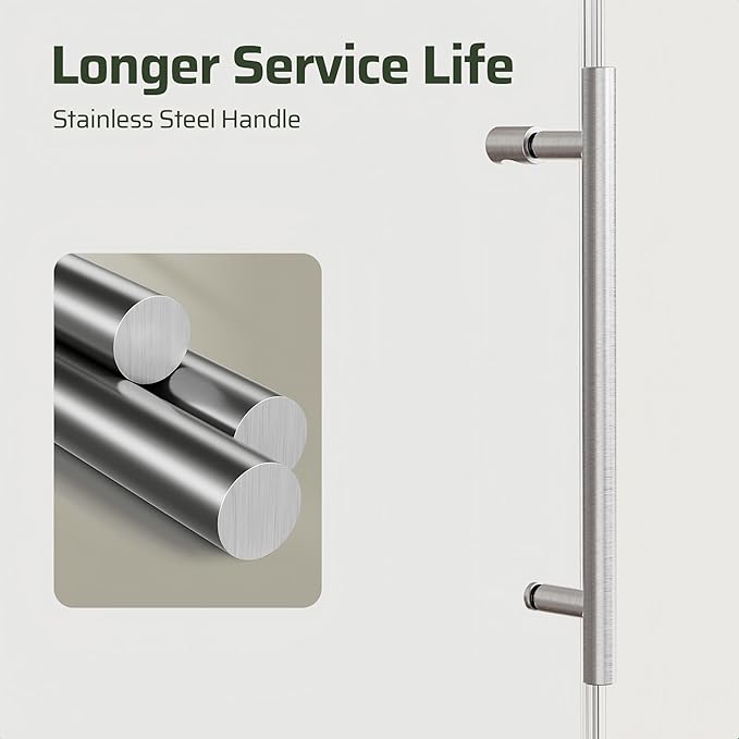 56-60" W x 60" H Bathroom Frameless Tub Sliding Shower Door, Soft-Close Bathtub Single Sliding Shower Doors with 5/16" (8mm) Clear SGCC Tempered Glass, Reversible Installation, Brushed Nickel