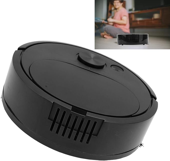 Smart Sweeping Robot Vacuum Cleaner, Mini Multifunctional USB Charging Robot for Wooden Flooring,Tile, Carpet with High Efficiency Filtration,Auto Avoid Sweeper Feet for