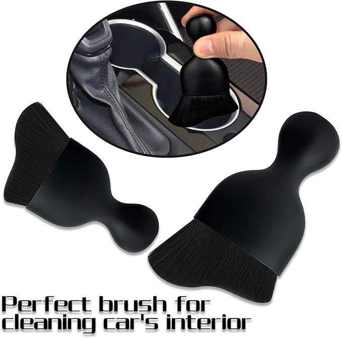 Car Interior Dust Brush, Auto Detailing Brush, Soft Bristles Car Cleaning Brushes, Tool for Air Conditioner Vents, Leather, Computer, Scratch Free, Car Interior Accessories