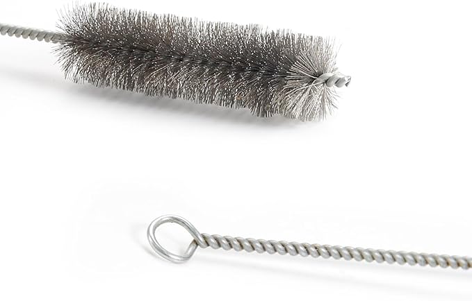 Utoolmart Bottle Cleaning Brush, Pipe Cleaning Brush, Spiral Power Tube Brush, Stainless Steel Wire Tube Brush Cleaning Tool, Tube Bottle Brush, 1 inch Diameter 12 inch Length, 2pcs