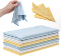 TIESOME 6 Pack Guitar Cleaning Cloth, 12" x 12" Microfiber Polishing Cloths for Guitar, Violin, Flute, Piano, Clarinet, Trumpet & Sax, Lint Free Instrument Cleaning Cloth, Soft Non-Abrasive