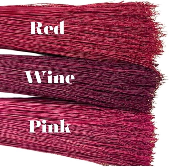 1/2 lb Bundles Broomcorn 16", Hand Dyed and Dried, Broom Straw, Broom Corn and Hurl, Make Your own Broom & Witch Crafts (Cocoa Brown)