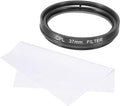MECCANIXITY 37mm Circular Polarizer Filter, Double Sided Multi-Layer Coatings Polarizing Filter with Cleaning Cloth for Camera Lens