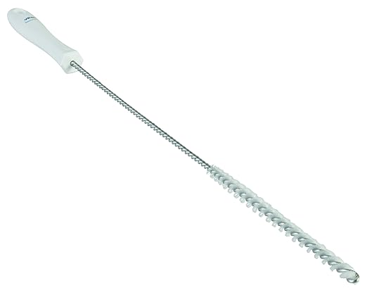 Vikan 53755 Tube Brush,.4",PP/PBT,White