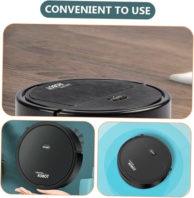 Cabilock Mini for Home Multifunctional Automatic Sweeping and Mopping Quiet Self-Cleaning Electric Powerful Suction Suitable for Hard Floors and Carpets