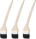 uxcell 3pcs Bent Radiator Paint Brush 3" Width Curved Wall Paint Soft Bristle Brushes with Long Wood Handle for Painting DIY Wall Treatment