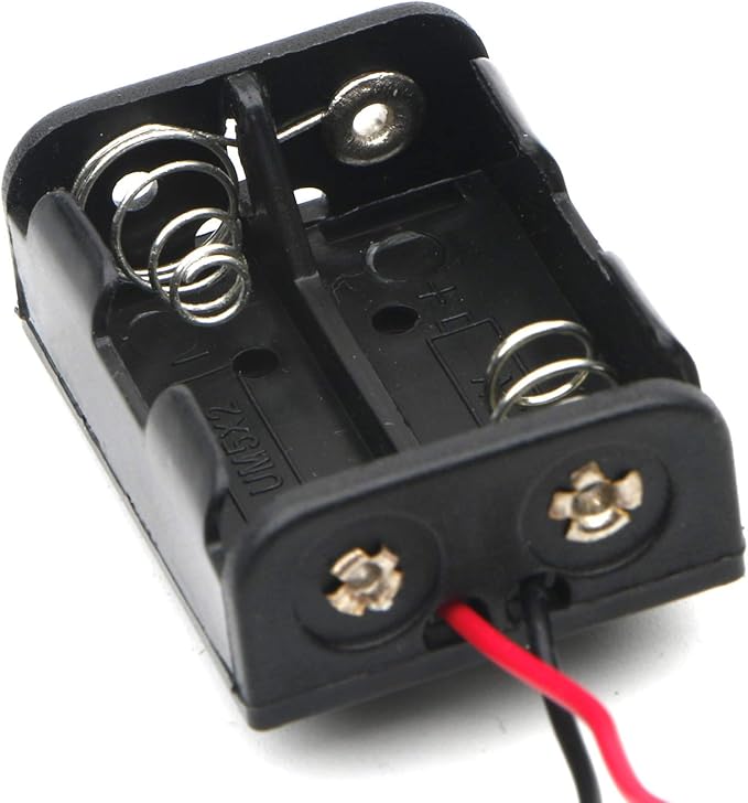 23A 24V/2x12V Battery Holder Plastic Box with On/Off Switch, Wire Leads (12 Inch), 5pcs for Remote Control, Car, Electronics, 24V Power Storage Case Container