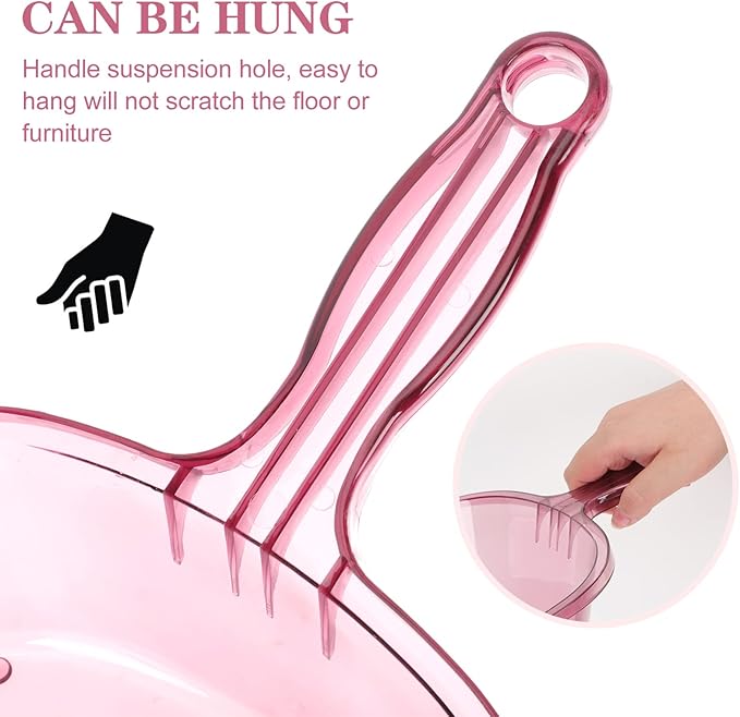 Dustpan Lightweight Handheld Dustpan Ergonomic Handle Capacity for Kitchen Home Bar Party