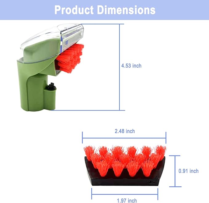1400B Little Green 3" Tough Stain Brush Tool Replacement for Bissell Little-Green Upright & Portable Carpet Cleaners for 1400B 1425 3860 4075 1400W 1400 1844 2290A Series, 1 Brush, 2 Replacement Brush