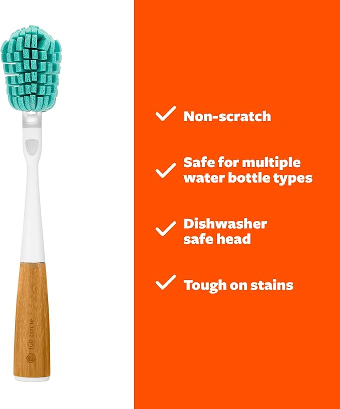 Full Circle Replacement Sponge Head for Magic Wand - Non Scratch Glass Safe Scrubber