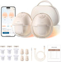 eufy Security Heated Wearable Breast Pump S1 Pro, Slim Hands-Free with Industry-Leading HeatFlow Tech, Wireless Charging Case, App-Controlled OptiRhythm, Hospital-Grade Suction, in-Bra Use