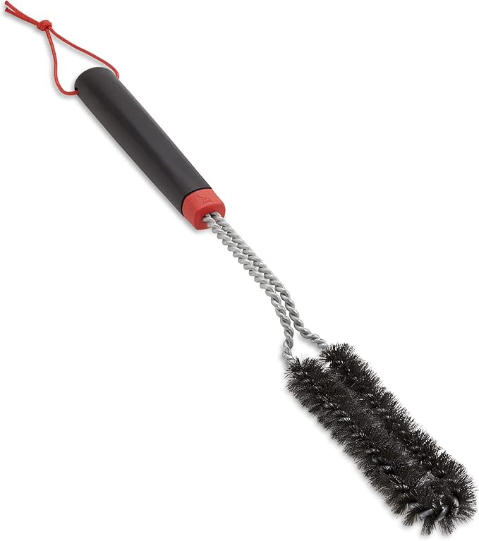 Weber 18" Detail Brush – Precision Long‑Reach Grill Cleaning Brush for Burners, Flavorizer Bars & Hard‑to‑Reach Areas