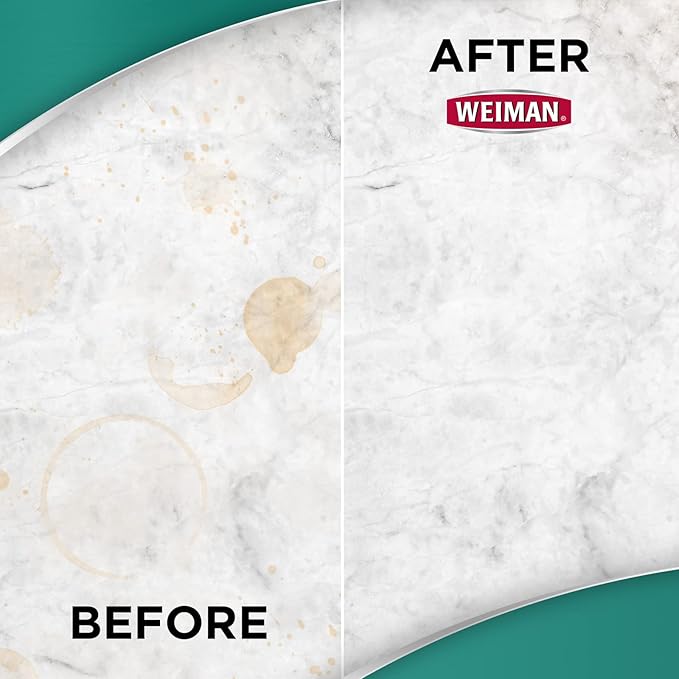 Weiman Granite Cleaner and Polish - 30 Wipes - For Granite Marble Soapstone Quartz Quartzite Slate Limestone Corian Laminate Tile Countertop and More (Pack of 1), Package May Vary