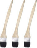 uxcell 3pcs Bent Radiator Paint Brush 2" Width Curved Wall Paint Soft Bristle Brushes with Long Wood Handle for Painting DIY Wall Treatment