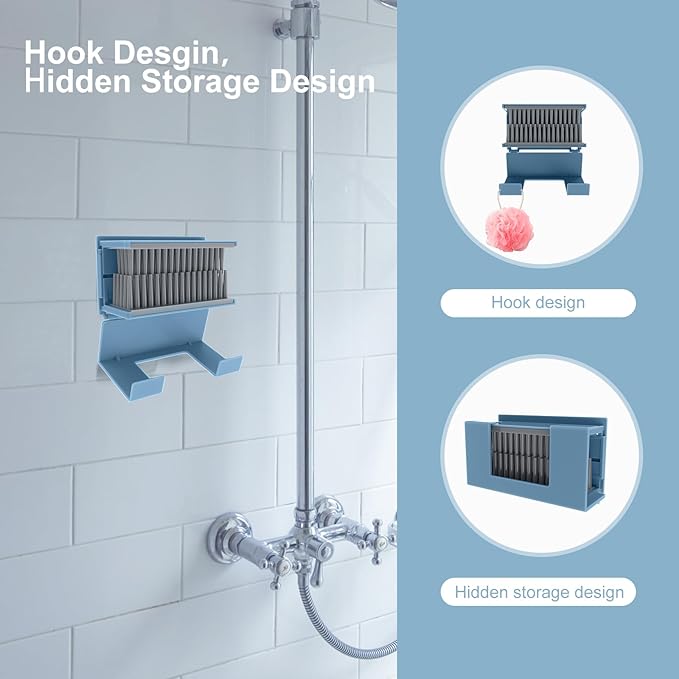 Hair Catcher, Reusable Shower Wall Hair Collector Hair Trap for Drain Protector, Silicone Hair Catcher for Bathroom Bathtub