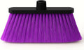ALMA Deep Purple 14" Soft Flagged Broom Head – Indoor Sweep – Universal 7/8" Thread – Eco-Friendly Recycled PP (Purple, ALMA)