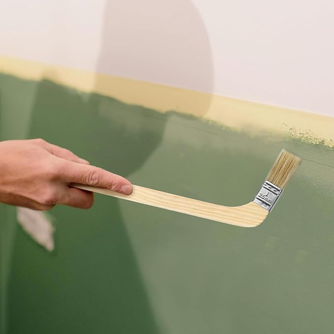 HARFINGTON Paint Brush 2Pcs 1" Brush Width Reusable Variety Angle Bend Brushes Radiator Paint for All Latex Oil Painting Furniture Walls Home Improvement