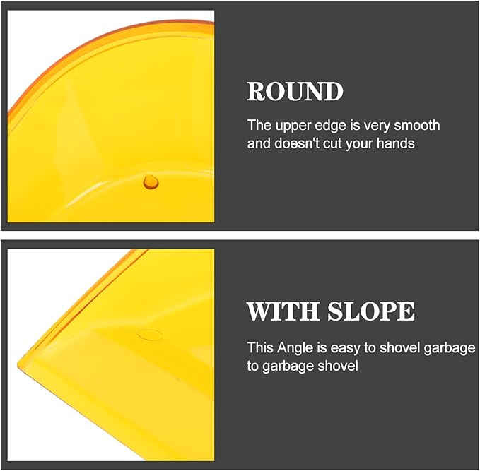 Handheld Garbage Dustpan Handle Heavy-Duty Plastic Cleaning Tool for Home and Office Lightweight Compact Dustpan for Easy Household Cleanup