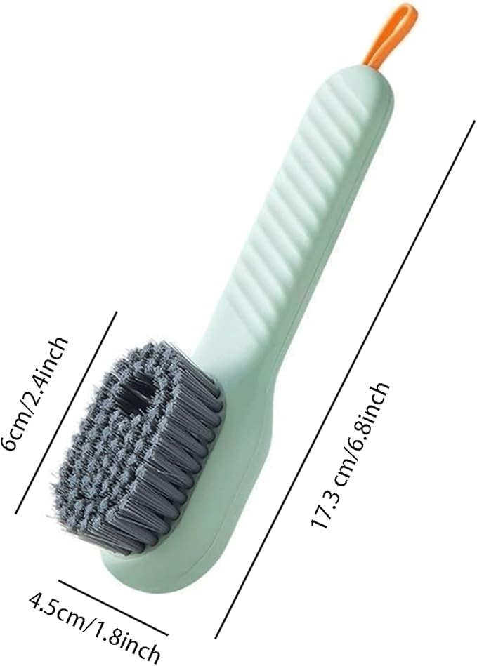 4PCS Shoe Brush for Cleaning, Soft Bristle Cleaning Brush, Automatic Liquid Adding Laundry Brushes, Multifunctional Liquid Shoe Brush Cleaning Shoes Canvas Cleaner Laundry Stain Brush