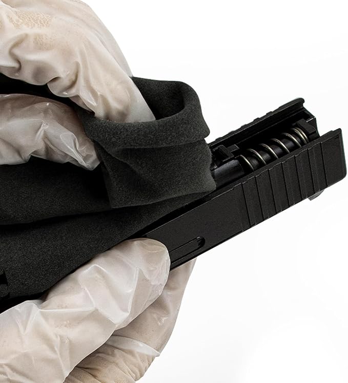 PINGMIC 12 ''×12 '' Silicon Gun Cloth and Gun Cleaning Cloths, for Firearm Cleaning and Polishing - Lint-Free Gray Cloth