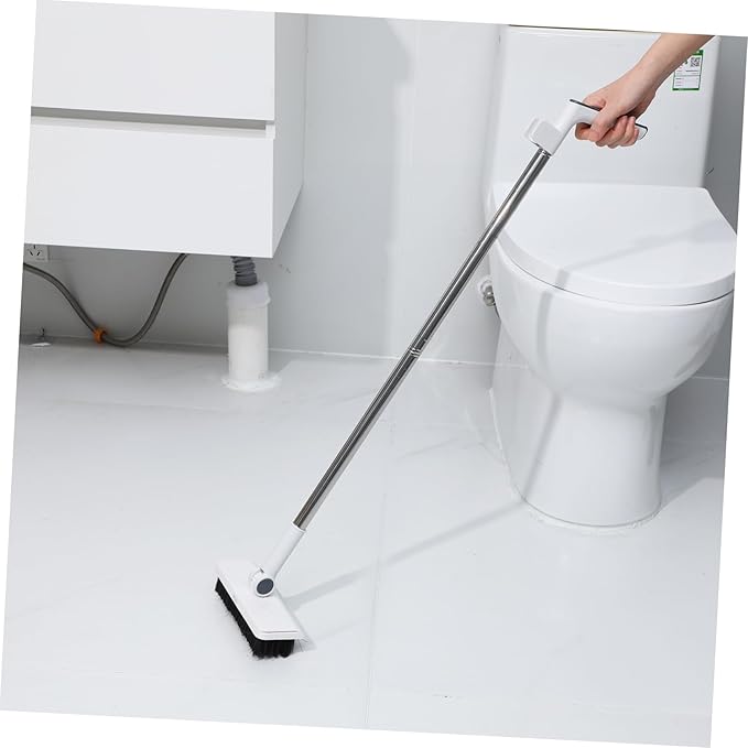 GLEAVI Broom and Dustpan Set 3 in 1 Long Handle Broom with Standing Dustpan Compact Folding Dust Pan Set for Indoor and Outdoor Cleaning