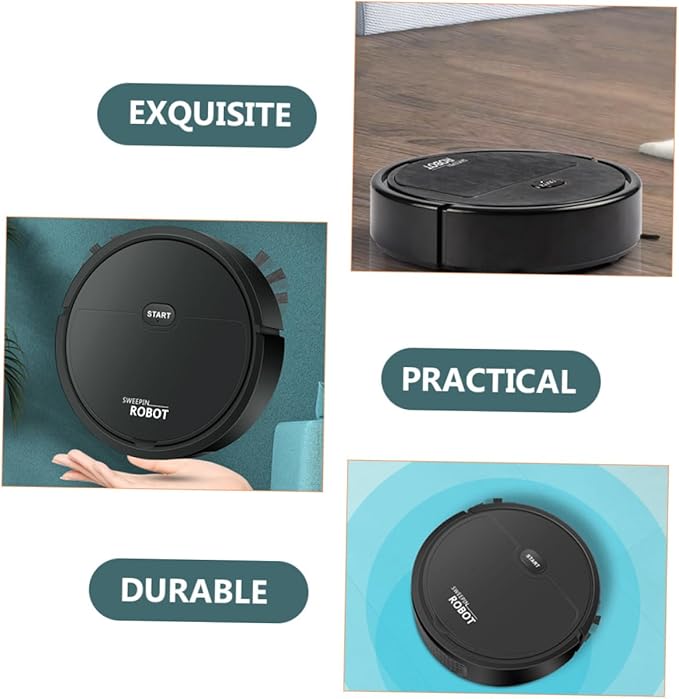 Cabilock Mini for Home Multifunctional Automatic Sweeping and Mopping Quiet Self-Cleaning Electric Powerful Suction Suitable for Hard Floors and Carpets