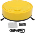 Ymiko Smart Sweeping Robot, Powerful Suction Cleaner USB Charging, Mini Robot Vacuum with Smart Technology for Wooden Flooring Tile Carpet Marble (Yellow)