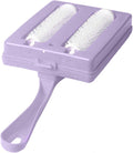 Carpet Debris Brush, Multi-Functional Handheld Double Roller Cleaning Brush, Carpet Table Sweeper Collector Brushes(Color:Random)