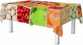Fruits Vegetables Party Table Cloth Rectangle Table Apples Oranges Lemons Tomatoes Fruit 52x70 Tablecloths Decorative for Dining Kitchen Banquet Picnic Party