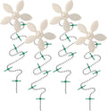 DrainWig Shower Drain Hair Catcher – Disposable White Flower (4-Pack) – No-Touch Hair Removal for Flat Shower Drains – As Seen on Shark Tank
