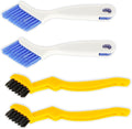 4pcs Bathroom Gap Cleaning Brush, Small Crevice Cleaning Brushes, Hand-Held Groove Gap Cleaning Tools, Sliding Door or Window Track Cleaning Brush, Ideal for Gaps, Crevices, and Window Tracks