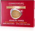 CONNOISSEURS Premium Edition Compact Jewelry Wipes No Rinse Gold and Silver Jewelry Cleaner, Polish and Remove Tarnish to Restore Brilliance, Dry Disposable Wipes, Diamond Dazzle Stik
