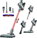 Cordless Vacuum Cleaner, 48Kpa Strong Suction, 50Mins Runtime, Anti-Tangle Brush Roll, 4-in-1 Lightweight Stick Vacuum for Hard Floor Carpet Pet Hair, with LED Display & Wall Mount Charging
