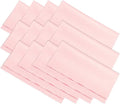 PATIKIL Eyeglass Microfiber Cleaning Cloth 7"x6", 12 Pack Glasses Cleaning Cloth Soft Suede Wipe Screen Cloth for Camera Lens Eyeglasses Screens in Individual Vinyl Pouch, Pink
